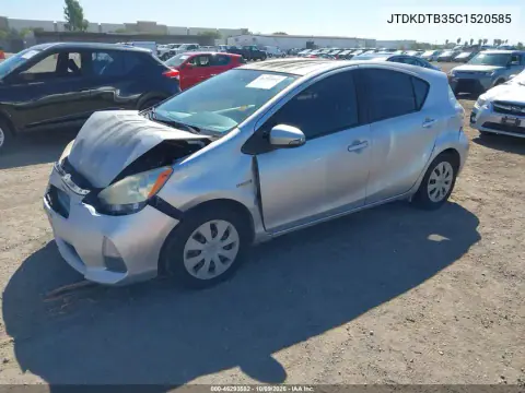 2012 Toyota Prius C Two VIN JTDKDTB35C1520585 фото 3