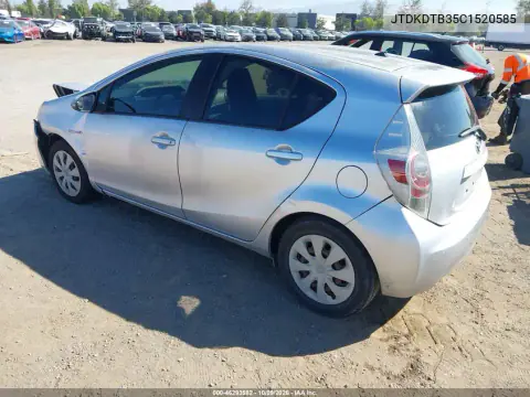 2012 Toyota Prius C Two VIN JTDKDTB35C1520585 фото 4