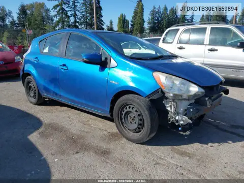 JTDKDTB30E1559894 — 2014 Toyota Prius C, Повреждения со всех сторон, фото до ремонта