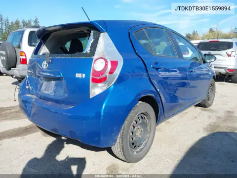 2014 Toyota Prius C Two VIN JTDKDTB30E1559894 фото 4