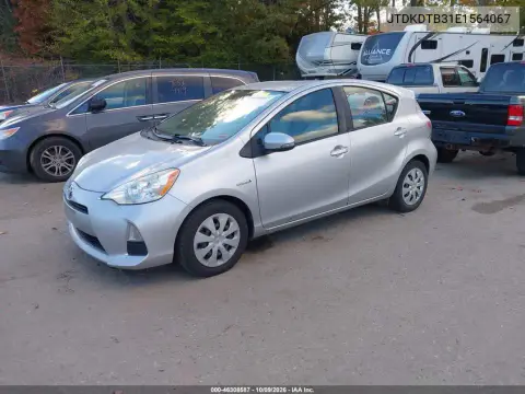 2014 Toyota Prius C One VIN JTDKDTB31E1564067 фото 3