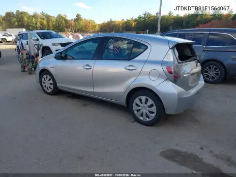 2014 Toyota Prius C One VIN JTDKDTB31E1564067 фото 4