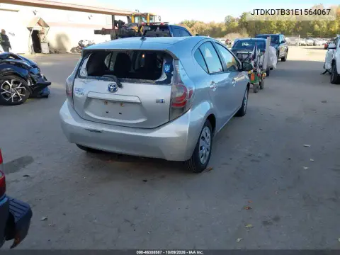 2014 Toyota Prius C One VIN JTDKDTB31E1564067 фото 5