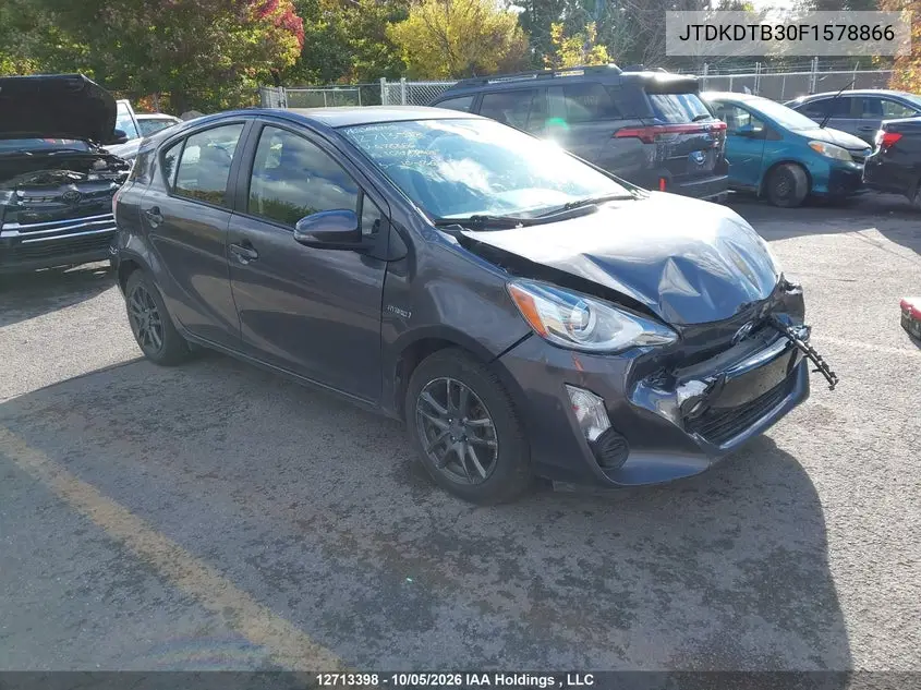 2015 Toyota Prius C VIN JTDKDTB30F1578866 фото 1