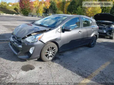 2015 Toyota Prius C VIN JTDKDTB30F1578866 фото 2