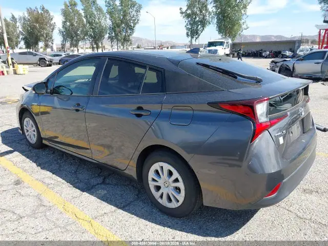 JTDKARFU0K3083824 — 2019 Toyota Prius LE, фото 3 с аукциона IAAI 29.09.2026, Передняя часть