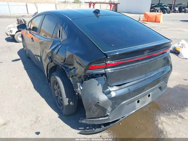 JTDACAAU3R3030124 — 2024 Toyota Prius LE, фото 3 с аукциона IAAI 14.10.2026, Задняя часть слева
