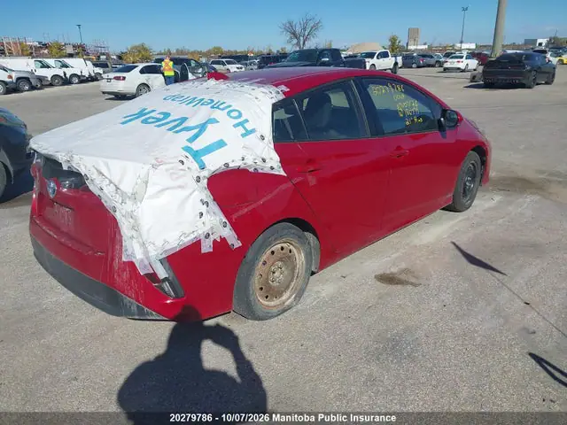 JTDKAMFP8M3180799 — 2021 Toyota Prius Prime, фото 4 с аукциона IAAI 14.10.2026, Заднее стекло