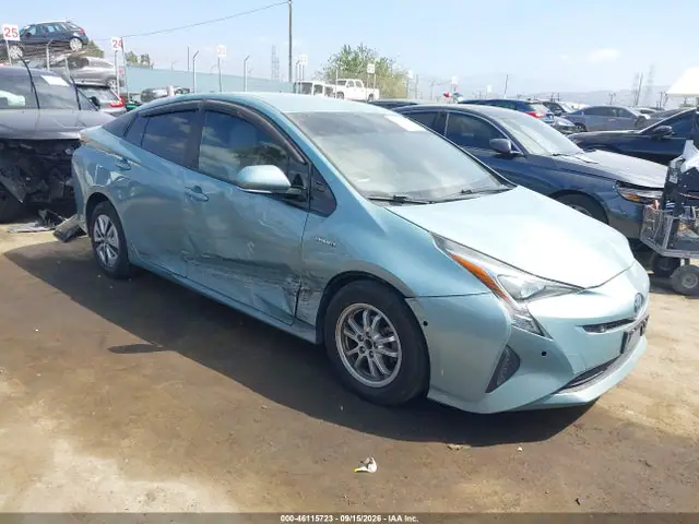 JTDKBRFU9H3051346 — 2017 Toyota Prius Two, Правый бок (Right Side), фото до ремонта