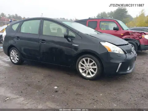 JTDZN3EU8C3111887 — 2012 Toyota Prius V, Передняя часть, фото до ремонта