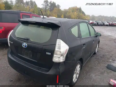 JTDZN3EU8C3111887 — 2012 Toyota Prius V, фото 5 с аукциона IAAI, Передняя часть