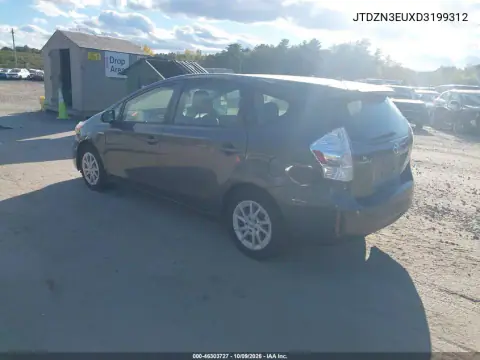 2013 Toyota Prius V Two VIN JTDZN3EUXD3199312 фото 3