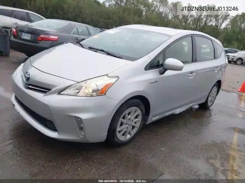 JTDZN3EU8EJ013246 — 2014 Toyota Prius V, фото 3 с аукциона IAAI, Передняя часть