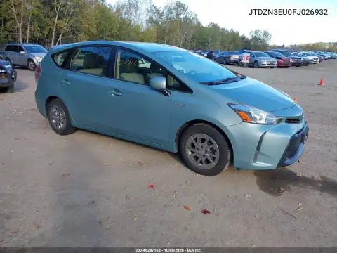 JTDZN3EU0FJ026932 — 2015 Toyota Prius V, Левая сторона, фото до ремонта