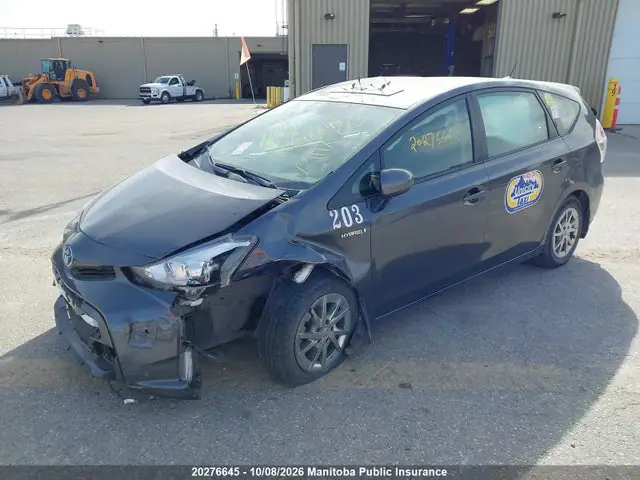 JTDZN3EU8GJ051384 — 2016 Toyota Prius V, фото 2 с аукциона IAAI 14.10.2026, Передняя часть слева