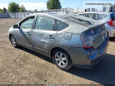 JTDKB20U653015741 — 2005 Toyota Prius, фото 3 с аукциона IAAI, Естественный износ