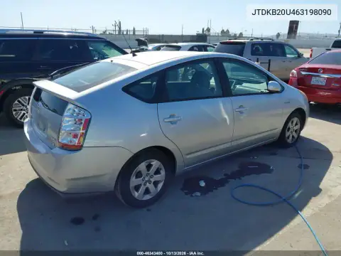 2006 Toyota Prius VIN JTDKB20U463198090 фото 5