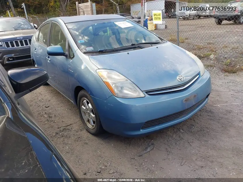 2007 Toyota Prius VIN JTDKB20UX77636993 фото 2