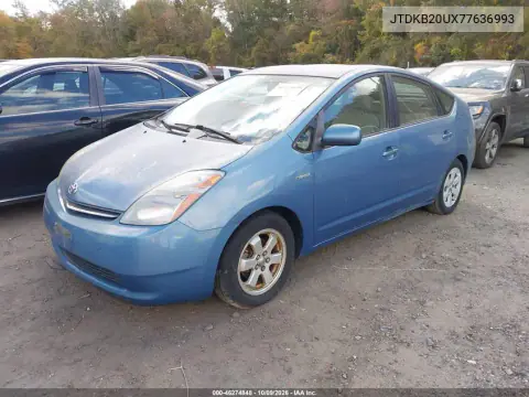 2007 Toyota Prius VIN JTDKB20UX77636993 фото 3