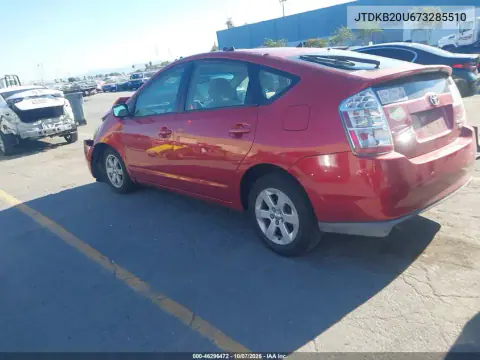 2007 Toyota Prius VIN JTDKB20U673285510 фото 3