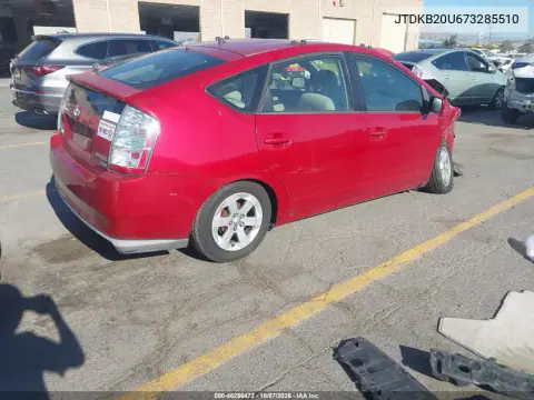 2007 Toyota Prius VIN JTDKB20U673285510 фото 4