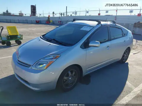 2007 Toyota Prius Touring VIN JTDKB20U677665486 фото 3