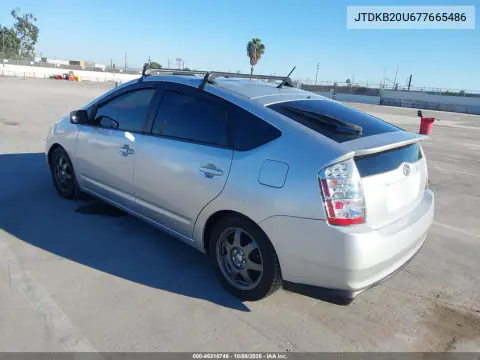 2007 Toyota Prius Touring VIN JTDKB20U677665486 фото 4