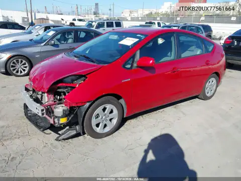 JTDKB20UX77561664 — 2007 Toyota Prius, фото 3 с аукциона IAAI, Передняя часть