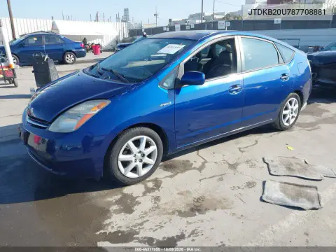 2008 Toyota Prius Touring VIN JTDKB20U787708881 фото 3