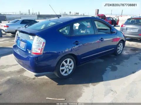 2008 Toyota Prius Touring VIN JTDKB20U787708881 фото 5