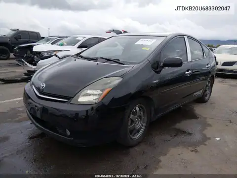 2008 Toyota Prius Touring VIN JTDKB20U683302047 фото 3