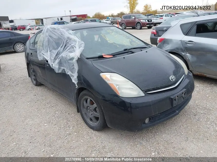 2009 Toyota Prius VIN JTDKB20U293476232 фото 1