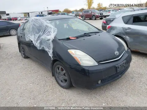 JTDKB20U293476232 — 2009 Toyota Prius, Кража, фото до ремонта