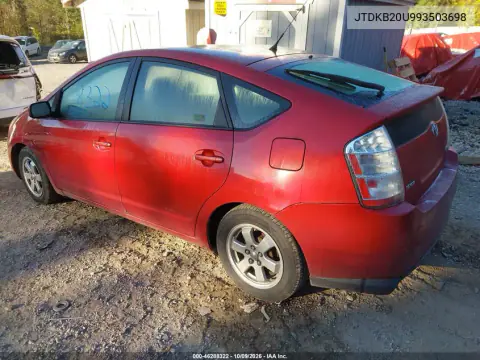 2009 Toyota Prius VIN JTDKB20U993503698 фото 4