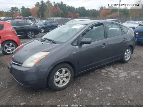 2009 Toyota Prius Standard VIN JTDKB20U293509004 фото 3