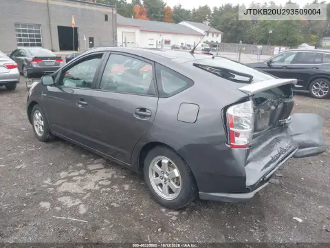 2009 Toyota Prius Standard VIN JTDKB20U293509004 фото 4