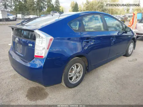 2010 Toyota Prius Ii VIN JTDKN3DU8A0200960 фото 4