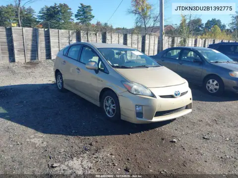 JTDKN3DU2B1392775 — 2011 Toyota Prius, Правая сторона, фото до ремонта