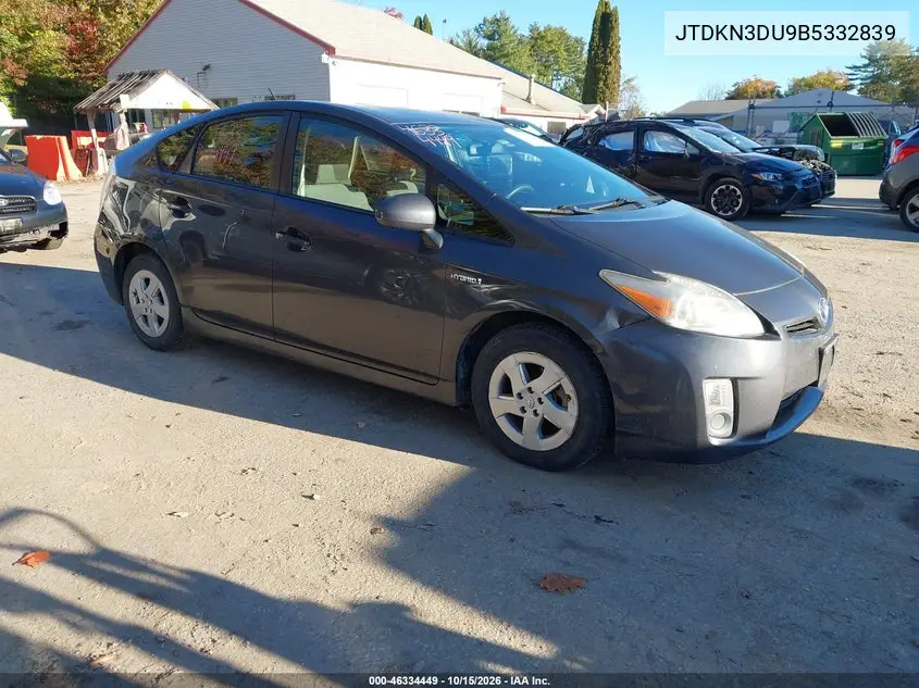 JTDKN3DU9B5332839 — 2011 Toyota Prius, фото 2 с аукциона IAAI 26.10.2026, Естественный износ