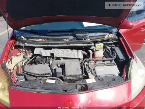 JTDKN3DU4B0299973 — 2011 Toyota Prius, Наводнение, фото до ремонта