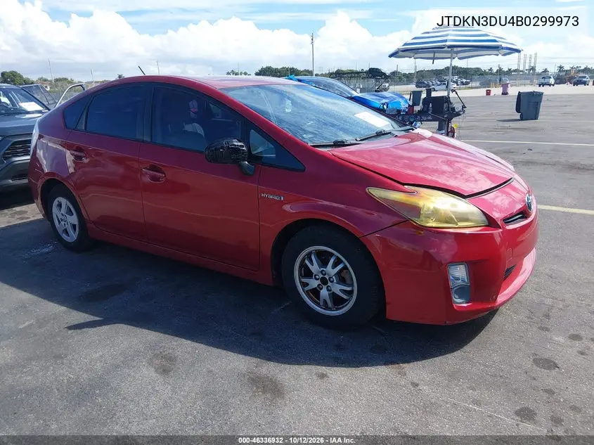 2011 Toyota Prius Four VIN JTDKN3DU4B0299973 фото 2