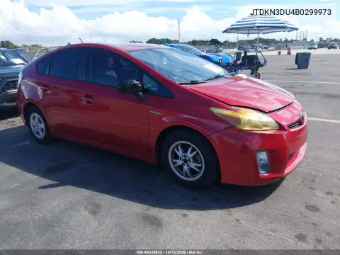 JTDKN3DU4B0299973 — 2011 Toyota Prius, Наводнение, фото до ремонта