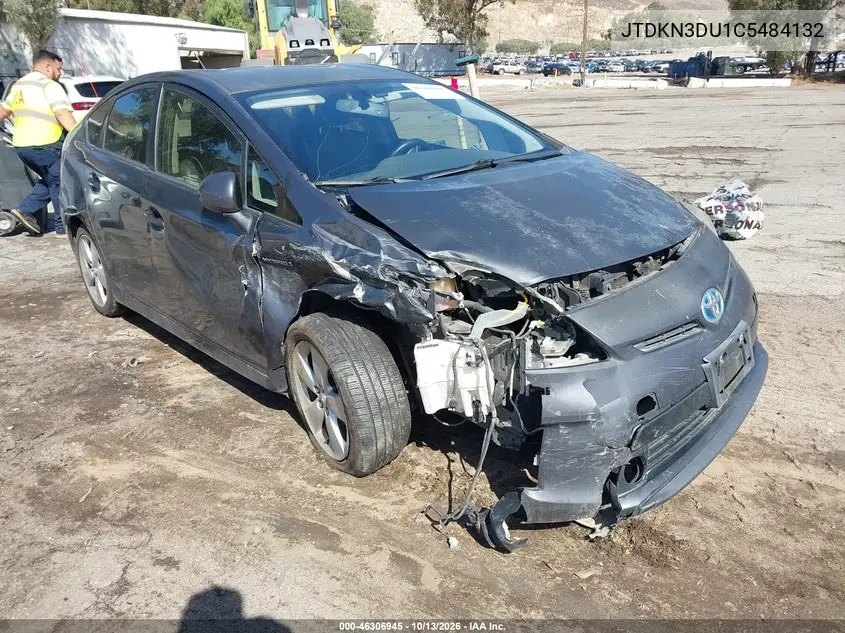 JTDKN3DU1C5484132 Toyota Prius 2012 — повреждение Передняя часть, фото до ремонта