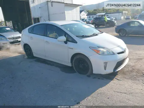 JTDKN3DU4C5412244 — 2012 Toyota Prius, Естественный износ, фото до ремонта