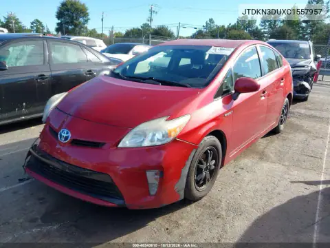 2012 Toyota Prius Two VIN JTDKN3DUXC1557957 фото 3