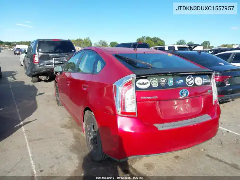 2012 Toyota Prius Two VIN JTDKN3DUXC1557957 фото 4