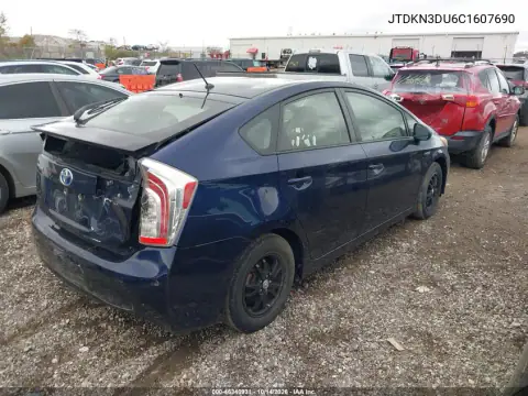JTDKN3DU6C1607690 — 2012 Toyota Prius, фото 4 с аукциона IAAI, Естественный износ