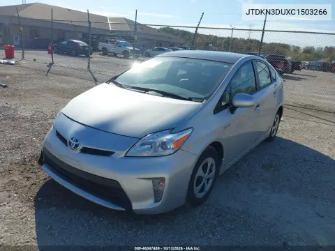JTDKN3DUXC1503266 — 2012 Toyota Prius, Правая сторона, фото до ремонта