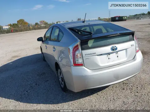 2012 Toyota Prius Four VIN JTDKN3DUXC1503266 фото 4