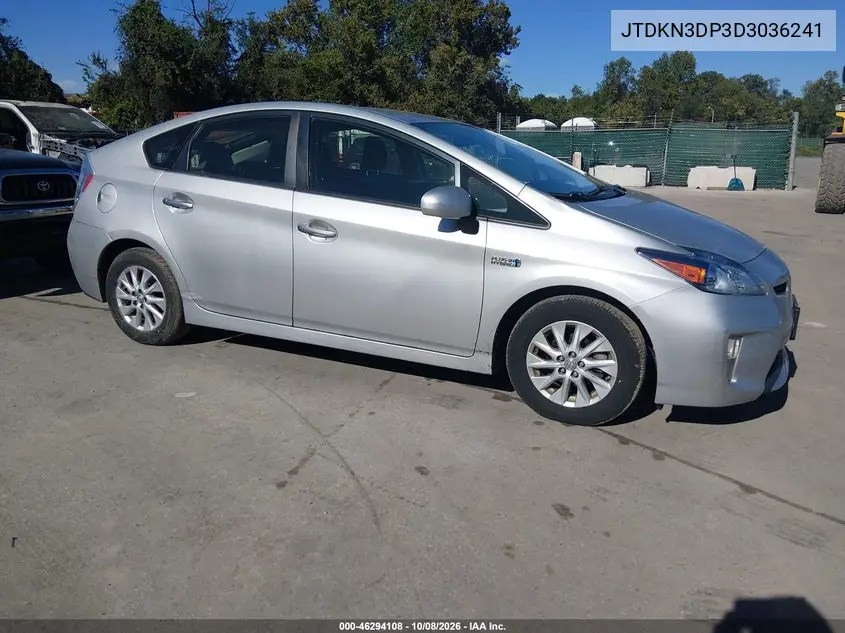 2013 Toyota Prius Plug-In VIN JTDKN3DP3D3036241 фото 2